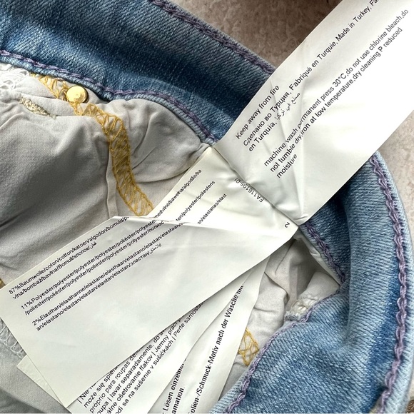 MAC Dream Skinny Jeans w/ Cropped Pearl Hem Size 10 - Picture 12 of 12